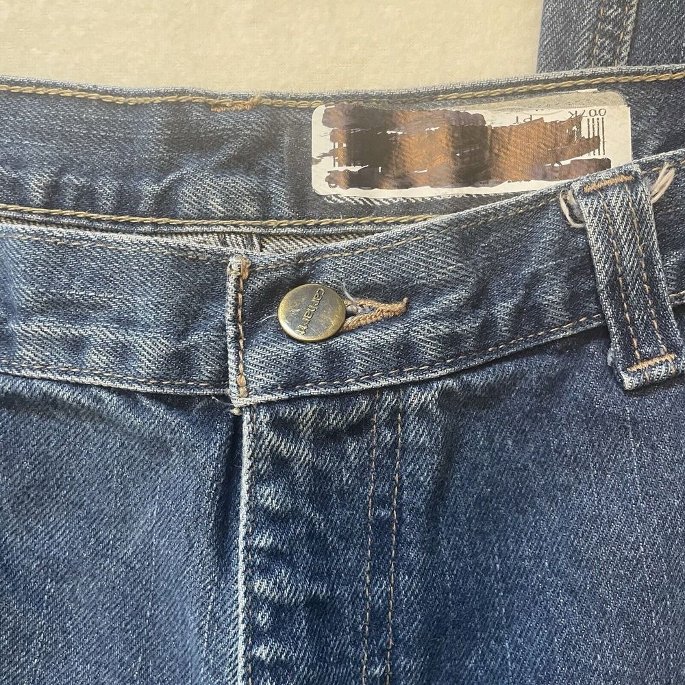 Carhartt FR Fire‎ Resistant Blue Jeans Mens Size 40 Denim Workwear Pants - Picture 4 of 14